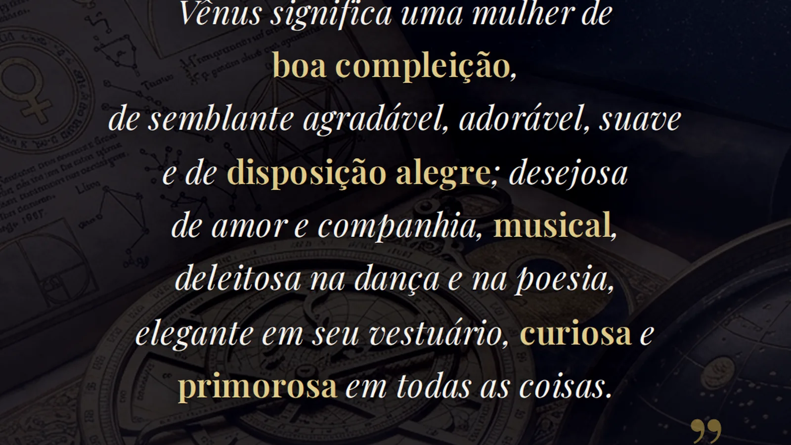 Vênus - Afrodite: A Estrela da Beleza