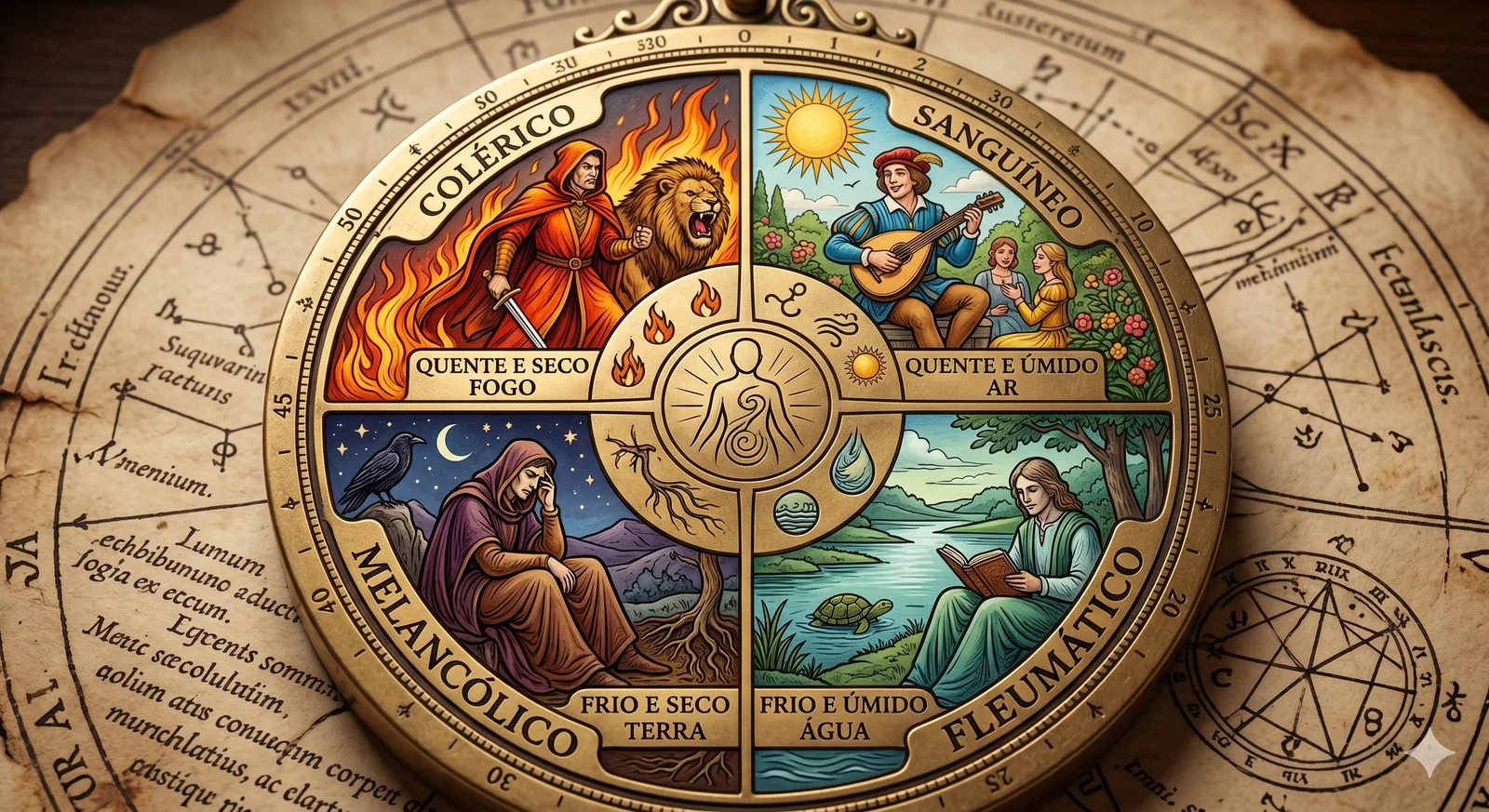 Roda dos quatro temperamentos clássicos